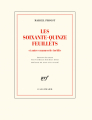 Couverture Les soixante-quinze feuillets Editions Gallimard  (Blanche) 2021