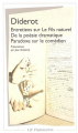 Couverture Entretiens sur le Fils naturel, De la poésie dramatique, Paradoxe sur le comédien Editions Flammarion (GF) 2005