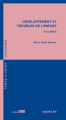 Couverture Développement et troubles de l'enfant (0 à 12 mois) Editions Fabert 2014