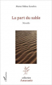 Couverture La part du sable Editions L'Harmattan 2017