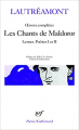 Couverture Les chants de Maldoror et autres textes Editions Gallimard  (Poésie) 1973