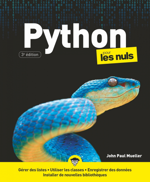 Couverture Python pour les Nuls