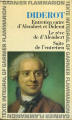 Couverture Entretien entre d'Alembert et Diderot, Le rêve de d'Alembert, Suite de l'entretien Editions Garnier Flammarion 1965