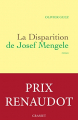Couverture La Disparition de Josef Mengele Editions Grasset 2017