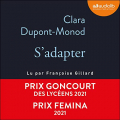 Couverture S'adapter Editions Audiolib 2021