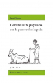 Couverture Lettre aux paysans sur la pauvreté et la paix Editions Héros-Limite (Feuilles d’herbe) 2013
