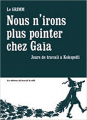 Couverture Nous n'irons plus pointer chez Gaïa Editions Autoédité 2017