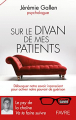 Couverture Sur le divan de mes patients Editions Favre 2022