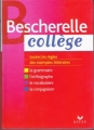 Couverture Bescherelle collège Editions Hatier (Bescherelle) 2007