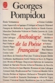 Couverture Anthologie de la poésie française Editions Le Livre de Poche 1982
