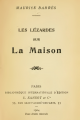Couverture Les lézardes sur la maison Editions E. Sansot 1904