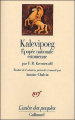 Couverture Kalevipoeg Editions Gallimard  (L'aube des peuples) 2004
