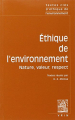 Couverture Textes Clés D’Éthique Environnementale Editions Vrin 2007
