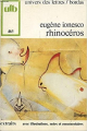 Couverture Rhinocéros Editions Bordas (Univers des lettres) 1970
