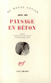 Couverture Paysage en béton Editions Gallimard  (Du monde entier) 1966