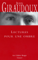 Couverture Lectures pour une ombre Editions Grasset (Les Cahiers Rouges) 2005