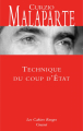 Couverture Technique du coup d\\\'Etat Editions Grasset (Les Cahiers Rouges) 1966