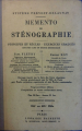 Couverture Mémento de Sténographie, système Prevost Delaunay, principes et règles - exercices gradués Editions Hachette 1926