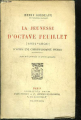 Couverture La jeunesse d'Octave Feuillet Editions Plon 1922