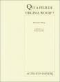 Couverture Qui a peur de Virginia Woolf ? Editions Actes Sud (Papiers) 2012