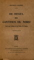 Couverture De Hegel aux cantines du Nord Editions E. Sansot 1904
