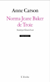 Couverture Norma Jeane Baker de Troie Editions L'Arche (Scène ouverte) 2021