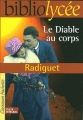 Couverture Le diable au corps Editions Hachette (Biblio lycée) 2004
