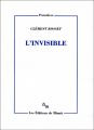 Couverture L'invisible Editions de Minuit (Paradoxe) 2012