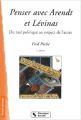 Couverture Penser avec Arendt et Lévinas : Du mal politique au respect de l'autre Editions Chronique sociale 2003