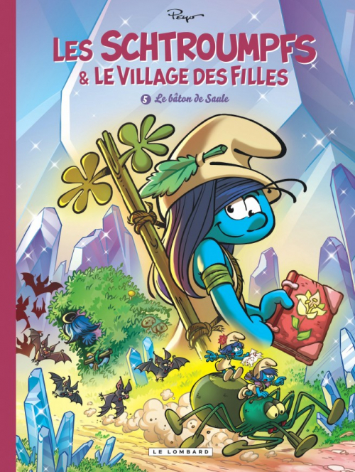Couverture Les Schtroumpfs & le village des filles, tome 5 : Le bâton de Saule