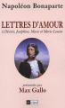 Couverture Lettres d'amour (à Désirée, Joséphine, Marie et Marie-Louise)  Editions L'Archipel 2005