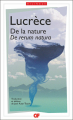 Couverture De la nature Editions Garnier Flammarion 2021