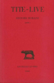 Couverture Histoire romaine, tome 1 : La Fondation de Rome Editions Les Belles Lettres (Collection des universités de France - Série latine) 1986