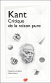 Couverture Critique de la raison pure Editions Flammarion (GF) 2021