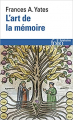 Couverture L'art de la mémoire Editions Folio  (Histoire) 2022