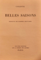 Couverture Belles saisons Editions Mermod 1947