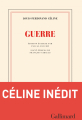 Couverture Guerre  Editions Gallimard  (Blanche) 2022