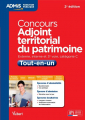 Couverture Concours Adjoint territorial du patrimoine : Externe, interne et 3e voie, catégorie C (Tout-en-un) Editions Vuibert (Admis - Concours de la fonction publique) 2014