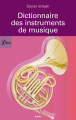 Couverture Dictionnaire des instruments de musique Editions Librio (Repères) 2004