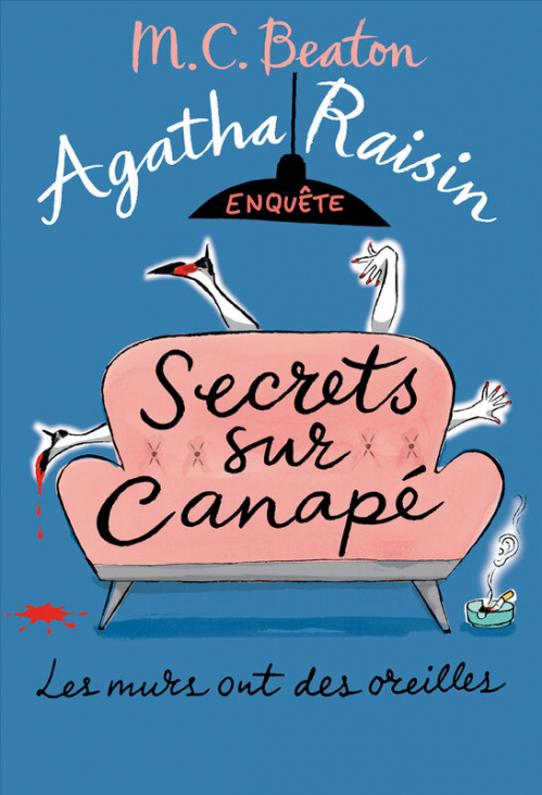 Couverture Agatha Raisin enquête, tome 26 : Secrets sur canapé