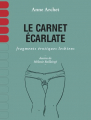 Couverture Le carnet écarlate : Fragments érotiques lesbiens Editions du Remue-ménage 2014