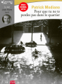 Couverture Pour que tu ne te perdes pas dans le quartier Editions Gallimard  (Écoutez lire) 2015