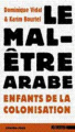 Couverture Le mal-être arabe Editions Agone  (Contre-feux) 2005
