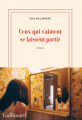 Couverture Ceux qui s'aiment se laissent partir Editions Gallimard  (Blanche) 2022