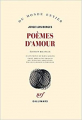 Couverture Poèmes d'amour Editions Gallimard  (Du monde entier) 2014