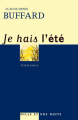 Couverture Je hais l’été Editions Mille et une nuits 2007