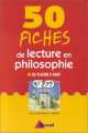 Couverture 50 fiches de lecture en philosophie : De Platon à Kant Editions Bréal 2000