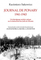 Couverture Journal de Ponary 1941-1943 Editions Grasset 2021