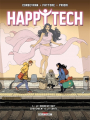 Couverture Happytech, tome 1 : Le Bonheur nuit gravement à la santé Editions Delcourt (Machination) 2022