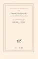 Couverture Discours de réception de François Sureau à l\'Académie française et réponse de Michel Zink Editions Gallimard  (Blanche) 2022